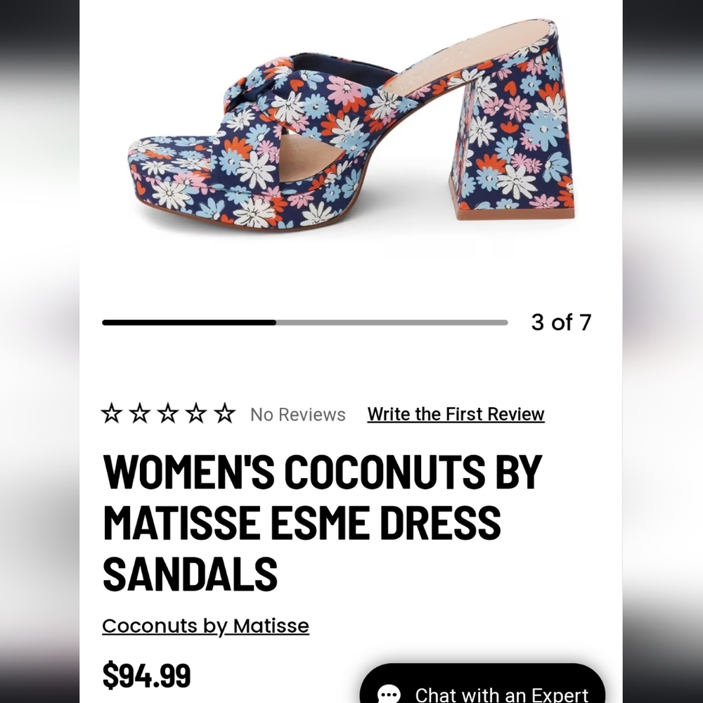 Woman's coconuts by matisse esme dress sandals